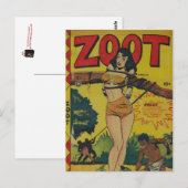 Streifen aus Vintagem Comic - Postkarte (Vorne/Hinten)
