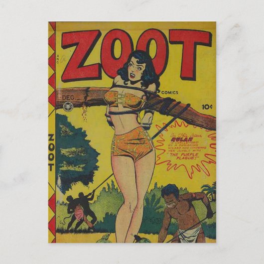 Streifen aus Vintagem Comic - Postkarte (Vorderseite)