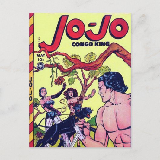 Streifen aus Vintagem Comic - Postkarte (Vorderseite)
