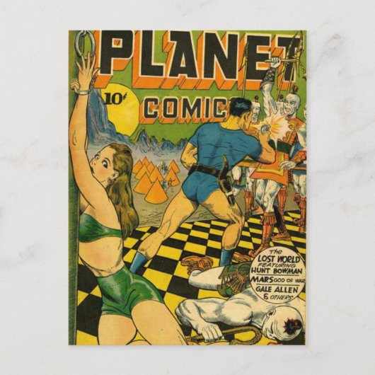 Streifen aus Vintagem Comic - Postkarte (Vorderseite)