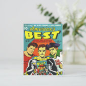 Streifen aus Vintagem Comic - Postkarte (Stehend Vorderseite)