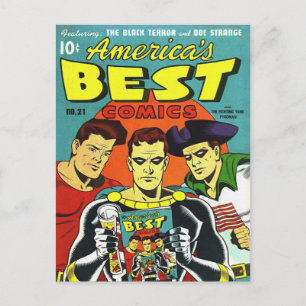 Streifen aus Vintagem Comic - Postkarte