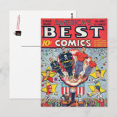 Streifen aus Vintagem Comic - Postkarte (Vorne/Hinten)