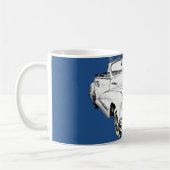 Streifen-Auto-Illustration 1948 Pontiacs silberne Kaffeetasse (Links)