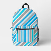 Streifen Bedruckter Rucksack (Vorderseite)