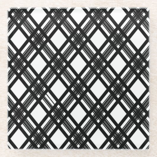 Streifen-Beschaffenheit Glasuntersetzer (Vorderseite)