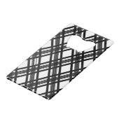 Streifen-Beschaffenheit Kreditkarten Flaschenöffner (Rückseite Schrägansicht)