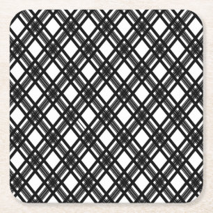 Streifen-Beschaffenheit Rechteckiger Pappuntersetzer