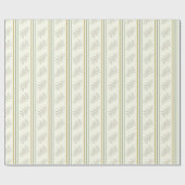 Streifen Blätter Grünbuch Geschenkpapier (Flach)
