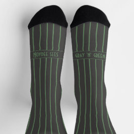 Streifen, blau auf dunkelgrau, seriöser Klassiker Socken