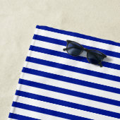 Streifen Blau, modernes Muster Strandtuch (Beispiel)