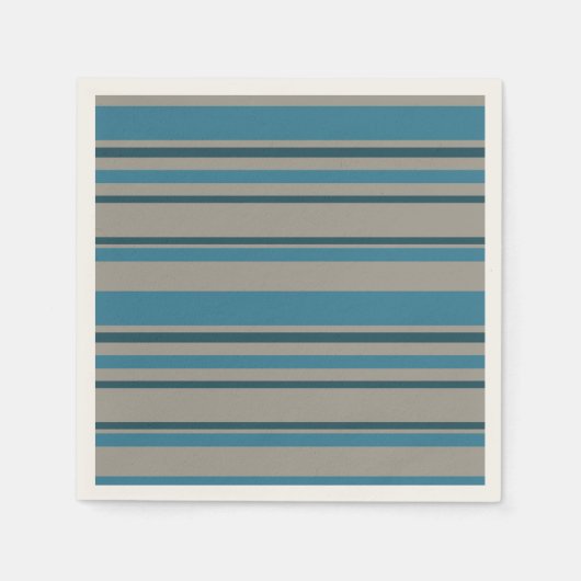 Streifen blau und grau serviette (Vorderseite)