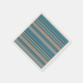 Streifen blau und grau serviette (Ecke)