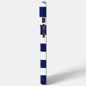Streifen - blau und weiß Case-Mate iPhone hülle (Rückseite / Links)
