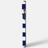 Streifen - blau und weiß Case-Mate iPhone hülle (Rückseite / Links)