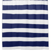 Streifen - blau und weiß duschvorhang (Vorderseite)