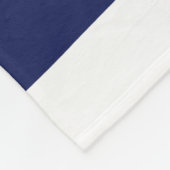 Streifen - blau und weiß fleecedecke (Ecke)