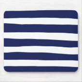 Streifen - blau und weiß mousepad (Vorne)