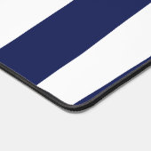 Streifen - blau und weiß schreibtischunterlage (Ecke)