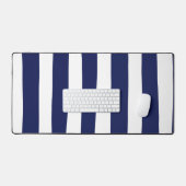 Streifen - blau und weiß schreibtischunterlage (Tastatur & Maus)