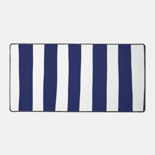 Streifen - blau und weiß schreibtischunterlage (Vorderseite)