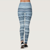 Streifen - Blaue Schatten Leggings (Rückseite)