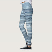 Streifen - Blaue Schatten Leggings (Links)