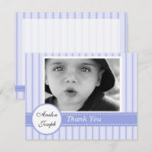 Streifen Blue Cross Flat Danke Karte (Vorne/Hinten)