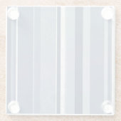 Streifen Blue Glasuntersetzer (Rückseite)