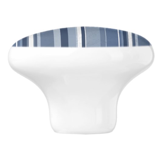 Streifen Blue Keramikknauf (Seitenansicht)