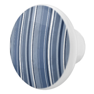 Streifen Blue Keramikknauf