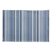 Streifen Blue Kissenbezug (Rückseite)
