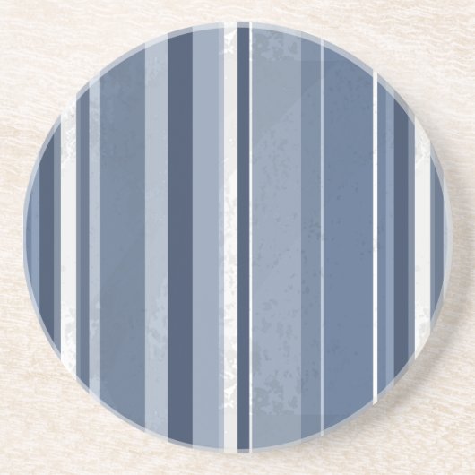 Streifen Blue Sandstein Untersetzer (Vorne)