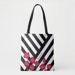 Streifen & Blumen Tasche