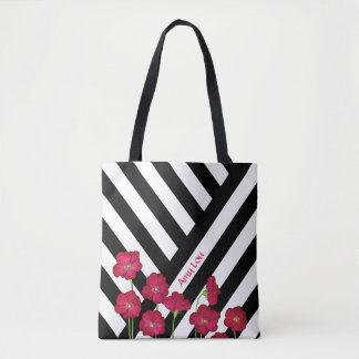 Streifen & Blumen Tasche
