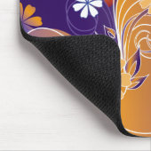Streifen Blumendesign Mousepad (Ecke)