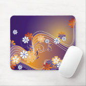 Streifen Blumendesign Mousepad (Mit Mouse)