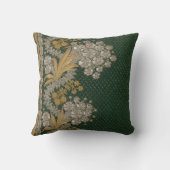 Streifen Blumenstrauß Vintag Elegante Rosa Kissen (Rückseite)