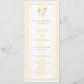 Streifen Blumenwappen Monogramm & Schleife Frühlin Programm (Vorderseite)