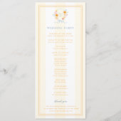 Streifen Blumenwappen Monogramm & Schleife Frühlin Programm (Rückseite)