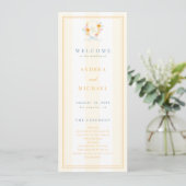 Streifen Blumenwappen Monogramm & Schleife Frühlin Programm (Stehend Vorderseite)