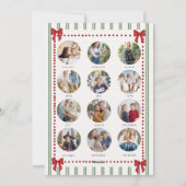 Streifen Bogen Grün Rot Weihnachten Jahr Rückblick (Rückseite)