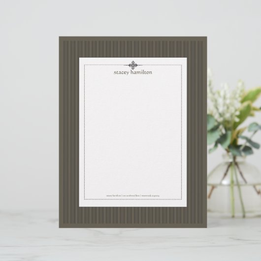 Streifen ~ Button-Streifen + Graphituntergrund Briefkopf (Stehend Vorderseite)