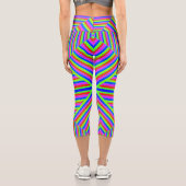 Streifen Capri Leggings (Rückseite)