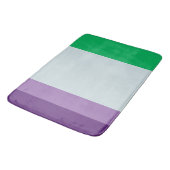 Streifen:Coole Palette Badematte (Schrägansicht)