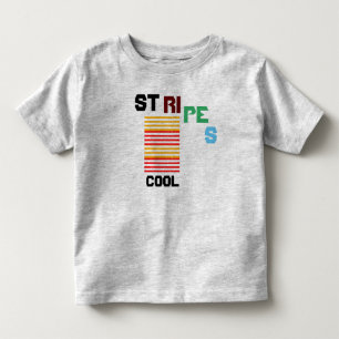 Streifen Cooles Kleinkind T-Shirt Grau