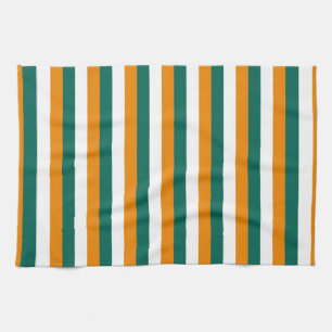 Streifen der Flagge Zyperns Landesymbol Muster Lin Geschirrtuch