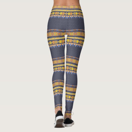 Streifen der geometrischen leggings (Rückseite)