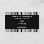 Streifen der grauen Skala Visitenkarte (Rückseite)