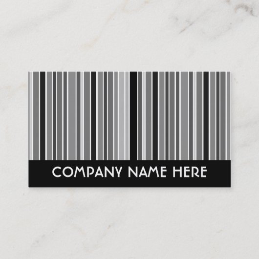 Streifen der grauen Skala Visitenkarte (Vorderseite)